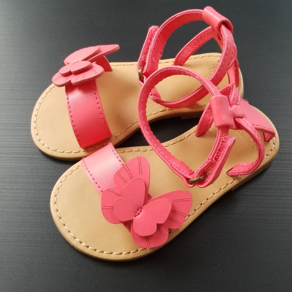 Gymboree baby girl butterfly sandals *EUC SIZE 5